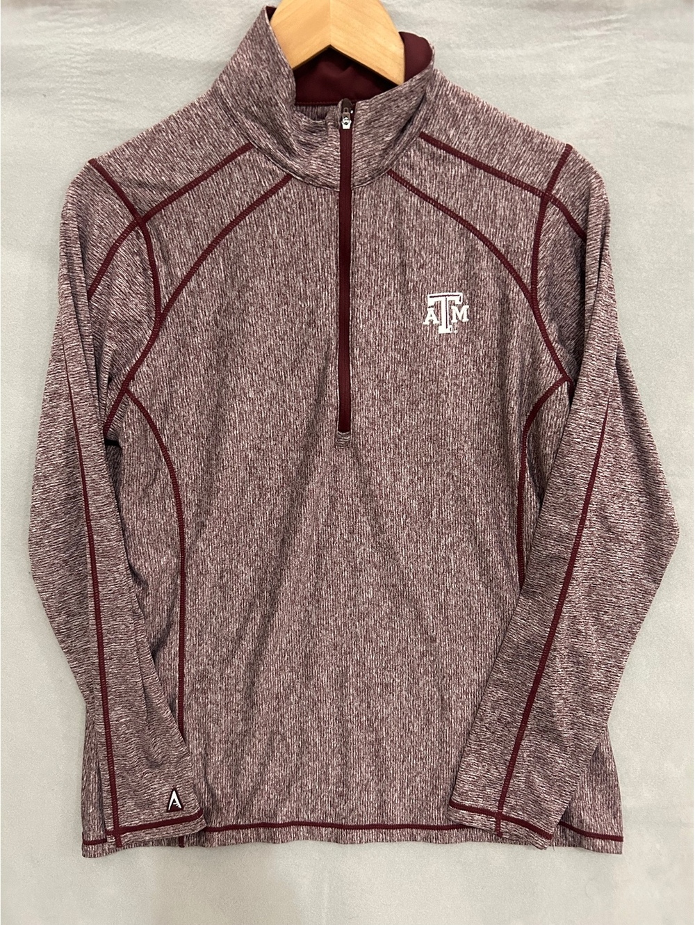 Texas A&M Burgundy Marled Quarter-Zip Athletic Pullover, Men's Activewear